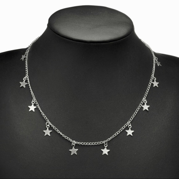 🆕gold and silver star choker / necklace - Picture 4 of 6